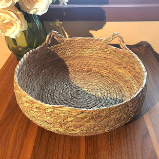 Rattan cat nest four seasons universal cattail nest Internet celebrity winter warm cat bed cat scratch board dog nest for cat pet