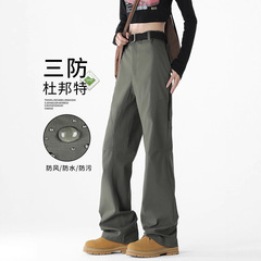 美式软壳冲锋裤男女春秋季新款户外登山伞兵防泼水防风运动工装裤