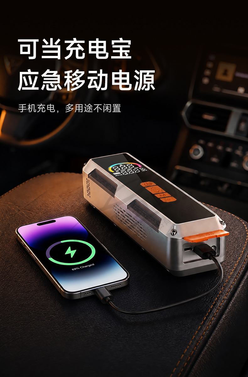 Cross-Border New Model Car Electric Air Pump, Car Tire Inflator, Wireless Portable Electric Vehicle and Motorcycle Air Pump