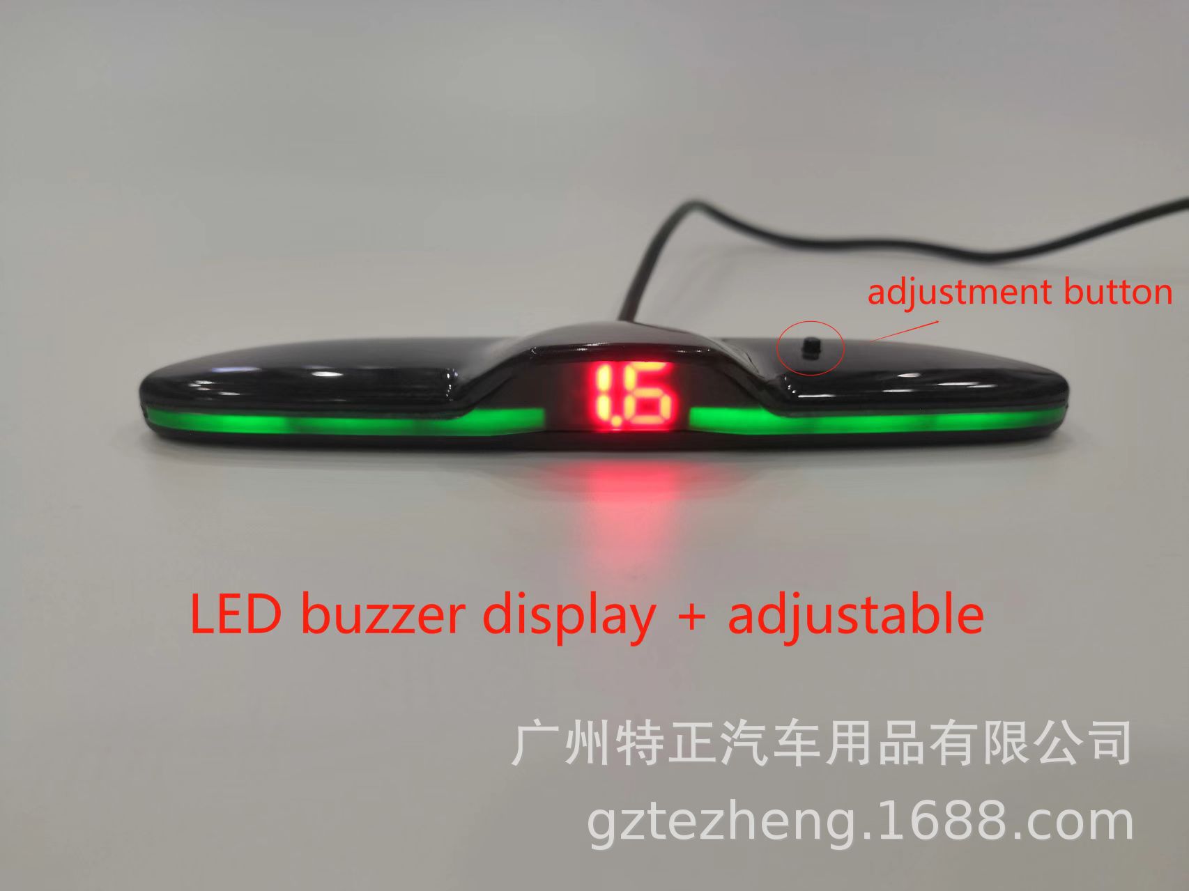 Factory Direct Sales Spot Led Display 2/4/6 Probe Crescent Beep Reversing Radar Car Detector