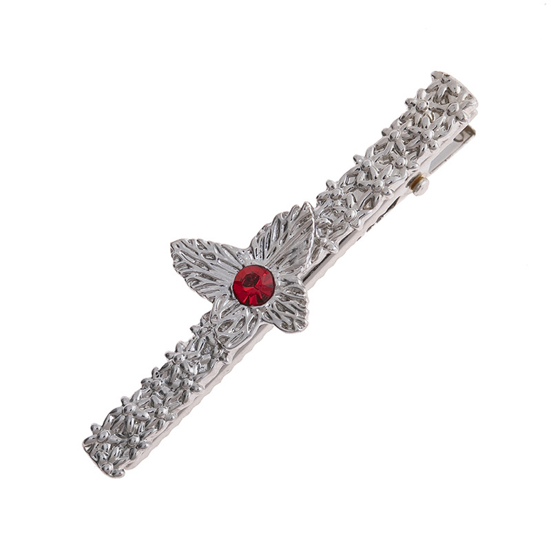 Cartoon cute gem metal clip retro pattern butterfly hairpin girls new side clip hair accessories wholesale