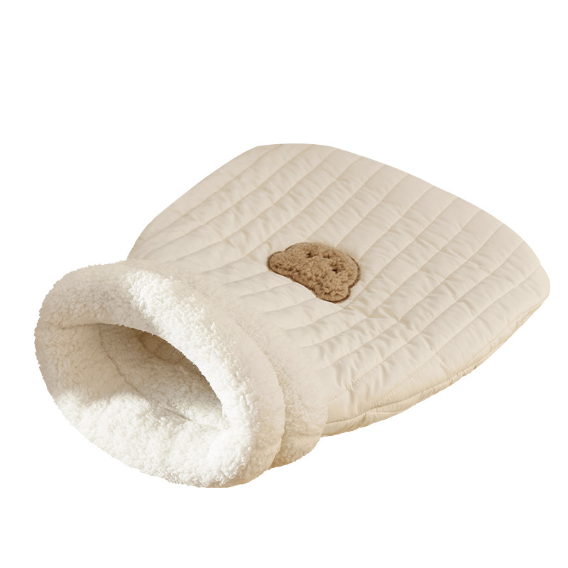 Otoño y invierno más grueso y cálido gato nido gato bolsa de dormir nido cerrado felino imitación de bolsillo felino al por mayor transfronterizo