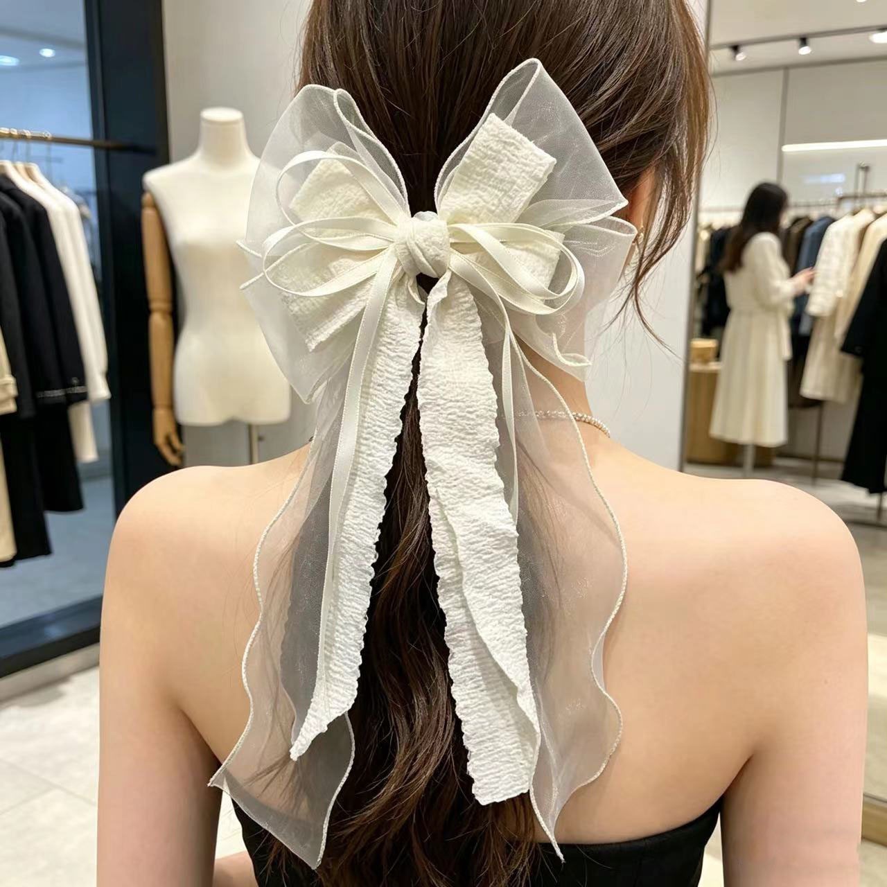 1403 자스민 화이트 스프링 클립