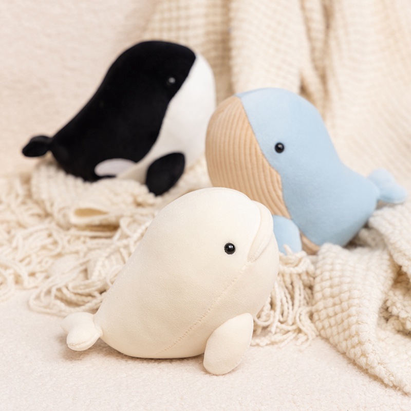 Cross-Border Whale Doll Plush Toy Marine Animal Doll Simulation Orca Shark Sofa Pillow Claw Machine