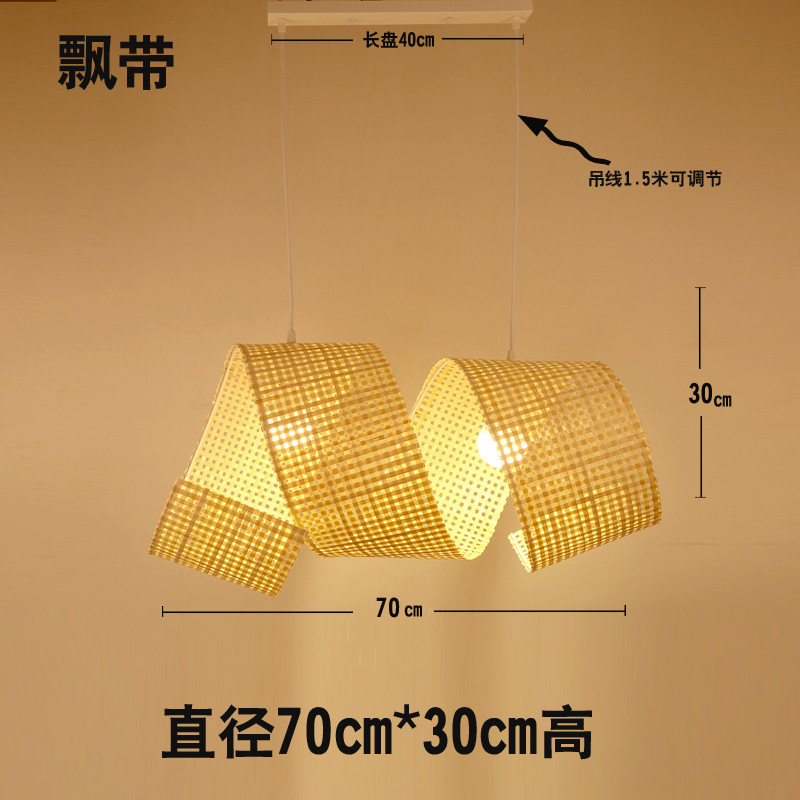 新しい中国風の竹ランタンシャンデリアB&Bリビングルーム寝室畳禅茶室鍋レストランホテルレストランランプ|undefined