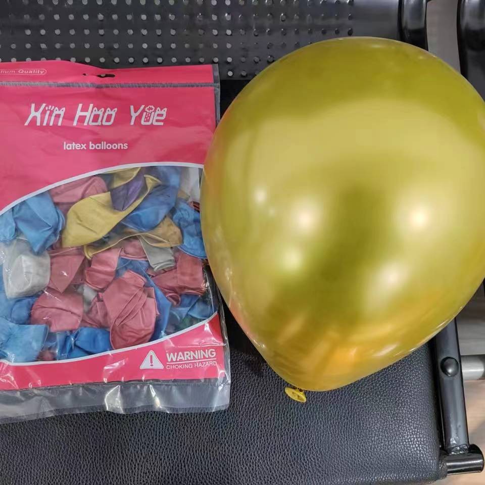 Shuai An Globo de metal de 10 pulgadas Globo de látex de cromo nacarado Fiesta de cumpleaños Decoración de boda 50 piezas