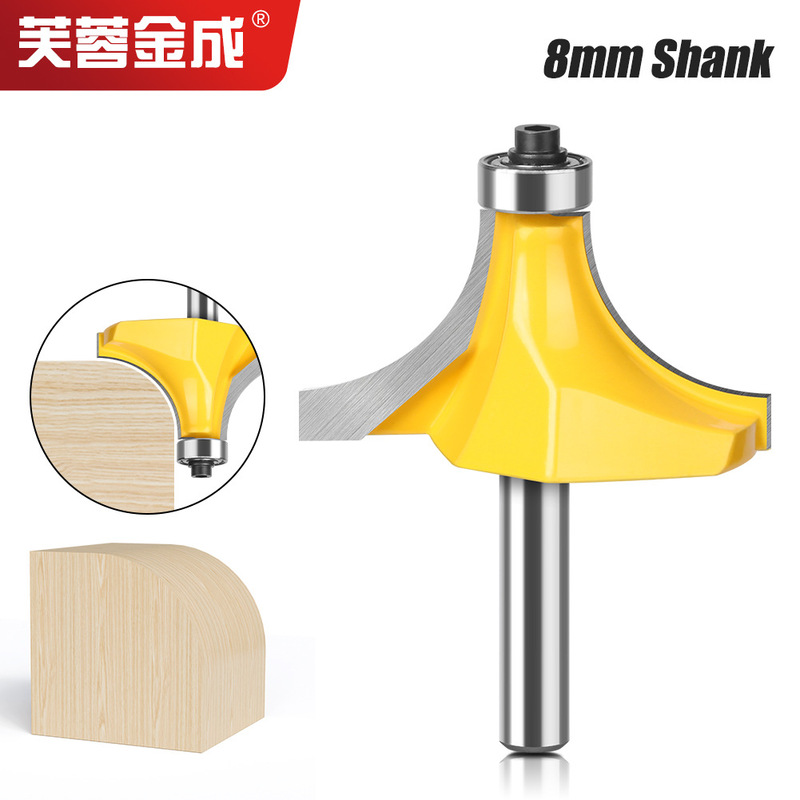 8-Handle Large Diameter 53.63mm Rounded Corner Knife Woodworking Milling Cutter Chamfering Knife Arc Knife Trimming Machine Head 8-Handle Large Diameter 53.63mm Rounded Corner Knife Woodworking Milling Cutter Chamfering Knife Arc Knife Trimming Machine Head