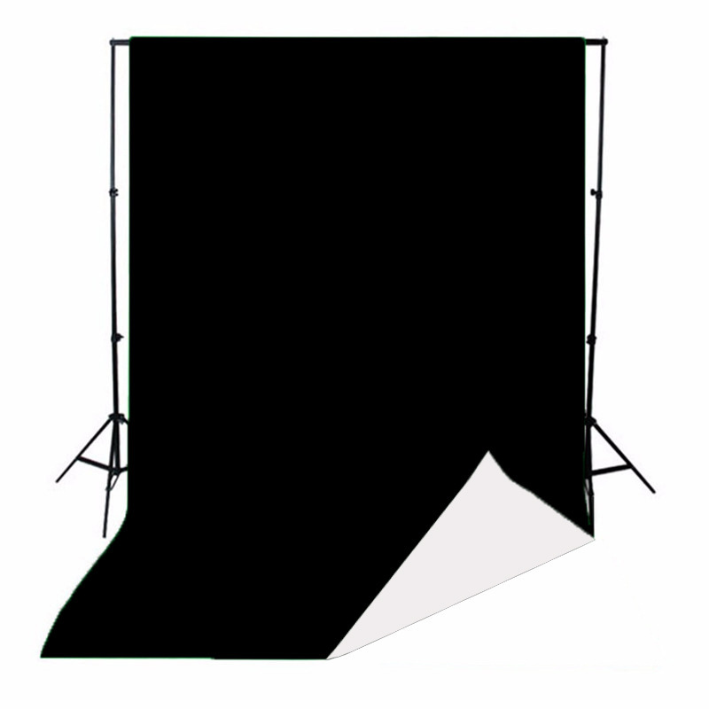 Black and white photography background cloth 1.6*3 m non-woven fabric two-color blue and green background portrait items cutout multi-color optional