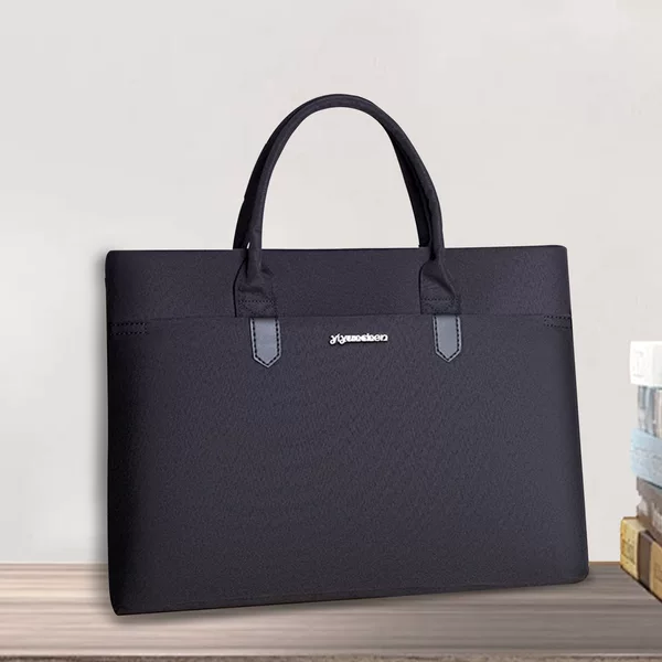 Yiyunchen Briefcase Men's Bag Document Bag Business Portable Information Business Trip Briefcase Business Meeting Bag Customization