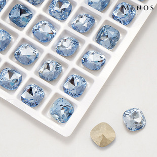K9 Glass Pointed Bottom Fat Square Crystal Glass Diamond Mobile Phone Case with Diamond Rhinestone DIY Jewelry Accessories Material Dazzling Diamond