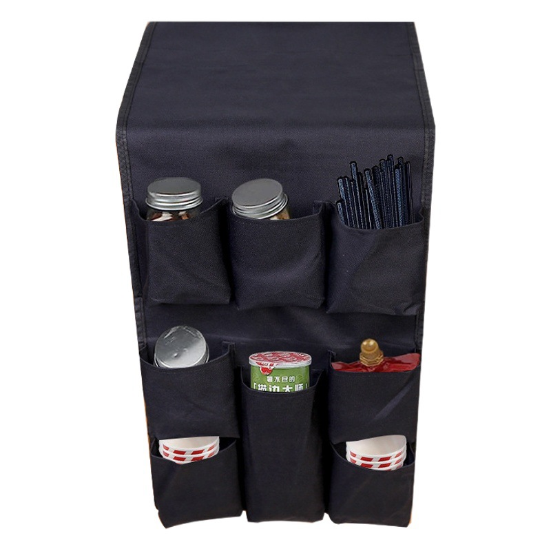 Suministros domésticos transfronterizos bolsa de almacenamiento de cocina bolsa colgante de tela de gran capacidad de almacenamiento multifuncional bolsa colgante de refrigerador bolsa de organización