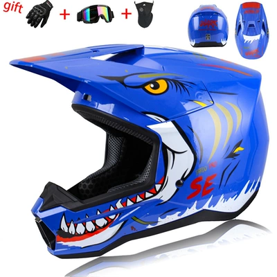 Downhill Bicycle Safety Helmet | Motorcycle Safety Supplies - shark-blue-xs