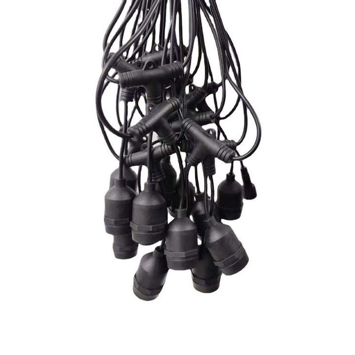 工厂直销S14防水灯串线户外露营庭院装饰E27灯串线耐用电灯线批发