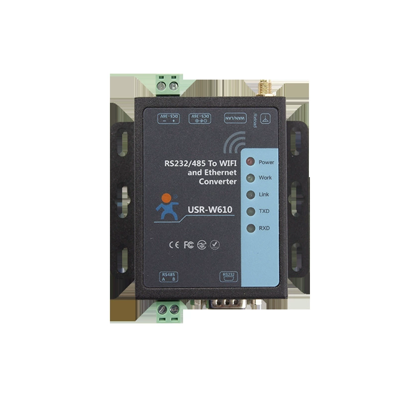 WIFI беспроводной последовательный порт сервер поддерживает RS232/485 rpm WIFI/RJ45 сетевой порт USR-W610