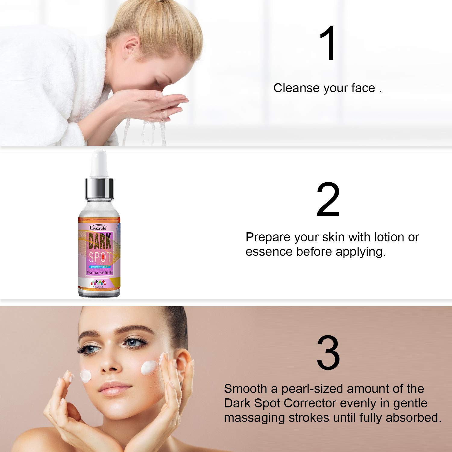 Siero viso anti-macchie per un colorito uniforme e luminoso_voghion.com