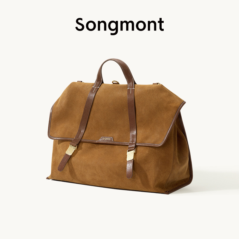 【郭柯宇同款】Songmont山下有松山行游历公文包植鞣皮斜挎双肩包|undefined