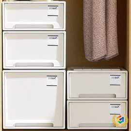 抽屉收纳箱衣柜柜子抽屉式塑料家用衣服内衣收纳盒桌面储物整理箱