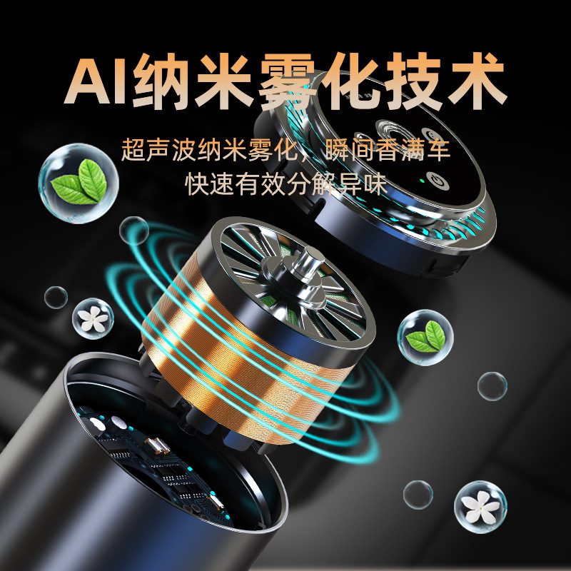 車に乗っているアロママシンの星の上に投影して車に乗って止まっています。|undefined