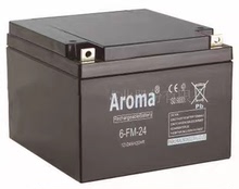 AROMA華龍鉛酸蓄電池6-FM-24 12V24AH不間斷UPS直流電源機房系統