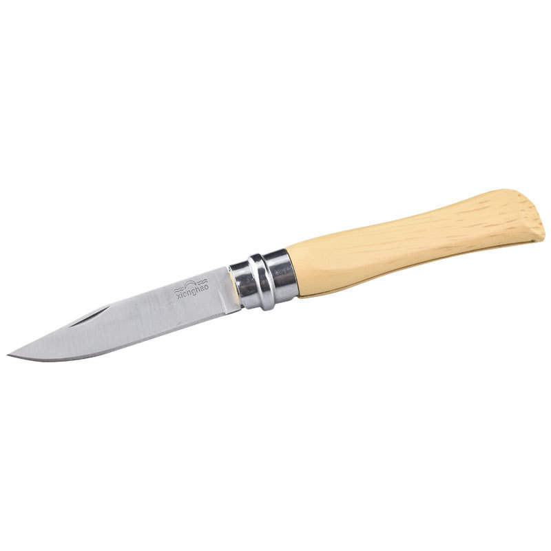 Cuchillo de fruta plegable de acero inoxidable cuchillo de almacenamiento portátil hogar cuchillo pelado afilado flexible fábrica al por mayor