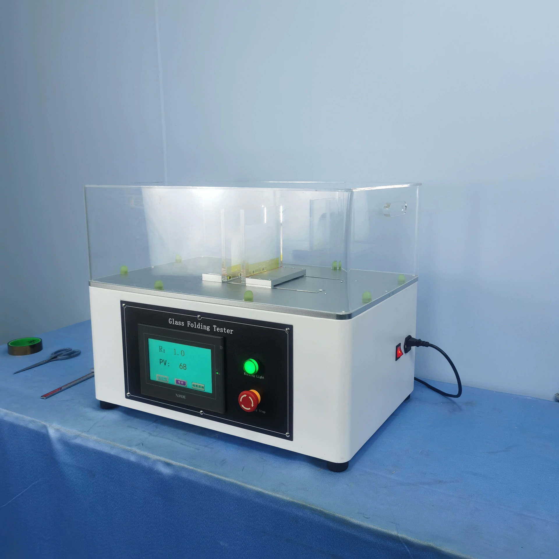 Гибкий складной OLED-экран тестер для мобильного телефона мягкая защитная пленка ультратонкое стекло складной экран тестер прочности на изгиб