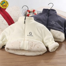 儿童新款冬季四合一加厚温变保暖外套男女童校服神器上衣一件过冬