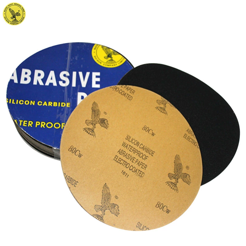 Наждачная бумага Eagle disc 60-100 #7/8/9 дюймов металлофазная полировка автомобилей из карбида кремния для полировки круглой водной наждачной бумагой