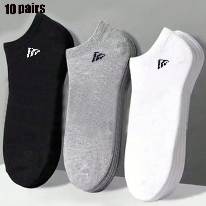 Cross-Border Popular Snow Mountain Ankle Socks for Men and Women, Short Black and White Ankle Socks, Summer Thin Socks, Dropshipping Label