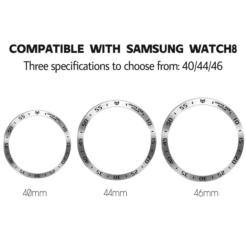 Qingfeng Is Suitable for Samsung Galaxy Watch8 Bezel Watch8 Classic Stainless Steel Bezel