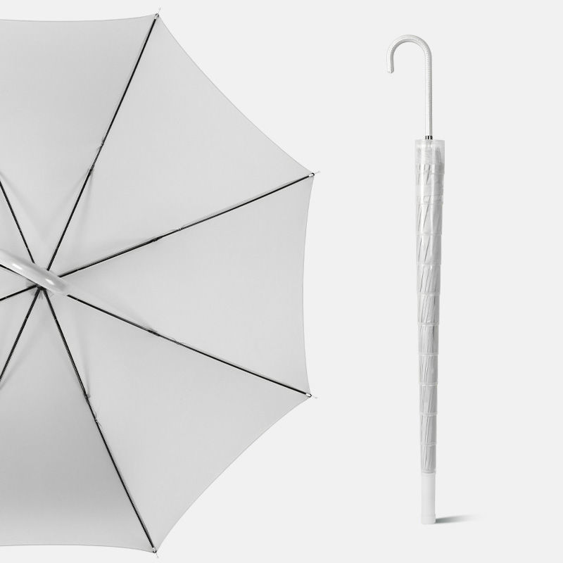 [곡선형 손잡이 색상] 8본 순백색 방수 케이스 - 자동