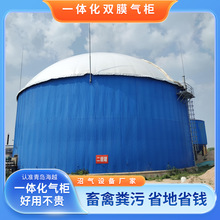 海越畜禽粪污牛粪年产一体化双膜沼气发酵柜鸡粪现场安装热合工艺