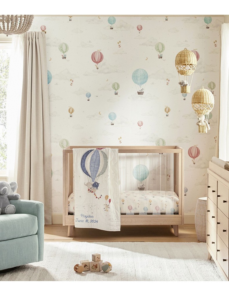 Mongolfiera decorativa in rattan per cameretta bambini_voghion.com