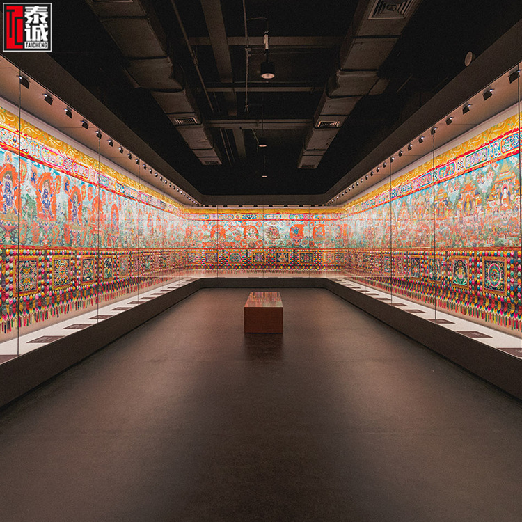 大博物馆展柜设计民族古董艺术品陈列柜青铜器玻璃智能通柜展览柜