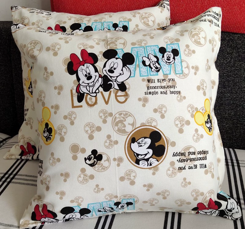 Cotton pillow, pillowcase, square sofa for bed, increased thickness