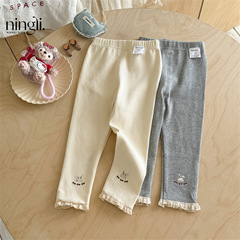 Ningli 女の子春と秋のレギンス新しいスタイルの小さな女の子ベビー秋スタイル子供のアウターウェア子供服秋パンツ