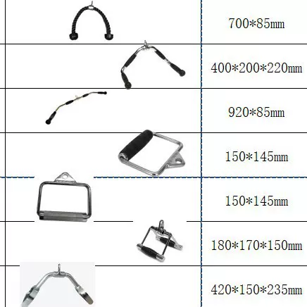 高位下拉杆健身器械V型大小飞鸟划船拉力杆龙门架把手配件拉背杆