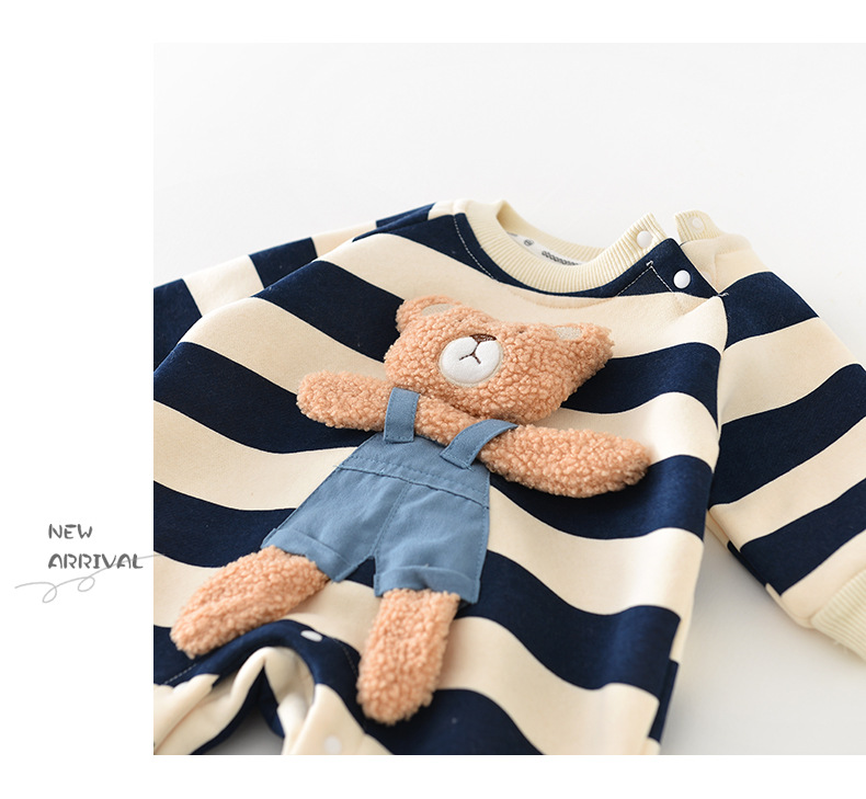 Bodysuits Tops Type Cute Bear Cotton Blend Baby Rompers