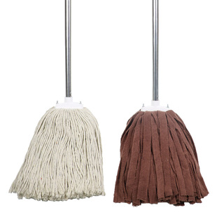 Mop for Home Use, Cotton Strip Mop, Floor Mop for Factories, Hotels, Companies, Property Management, Cleaning, Detachable and Washable, Extendable and Retractable