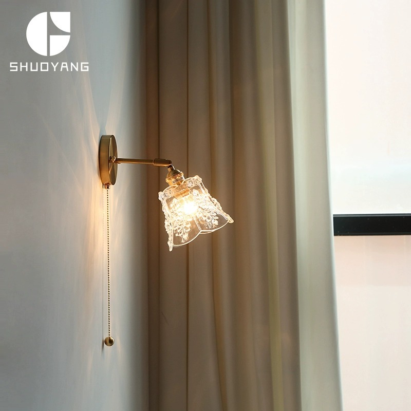 Glass sconce