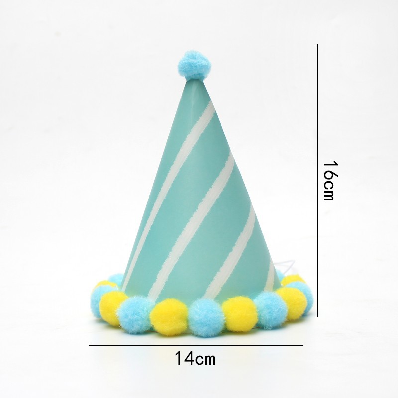 Pequeño sombrero de pelo fresco sombrero de fiesta sombrero de cumpleaños sombrero de actividad infantil sombrero de fiesta sombrero de punta