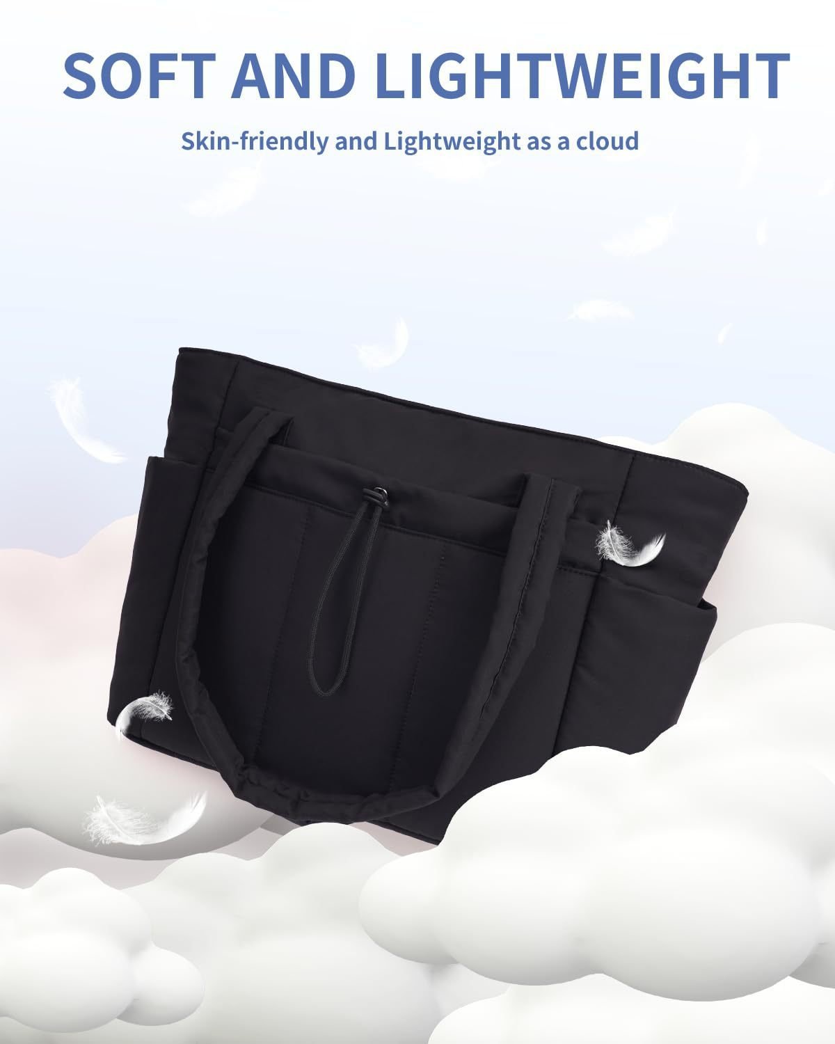 Stok Yeni Model Kapitoneli Tote Çanta Büyük Kapasiteli Kadın Çok Bölmeli Notebook Bilgisayar Çantası Kadın El Çantası Omuz Çantası