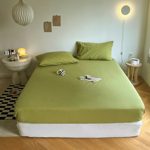 Sanded sheet, single piece, washed cotton bedspread, household Simmons dust cover, mattress protector, cross-border home textile wholesale