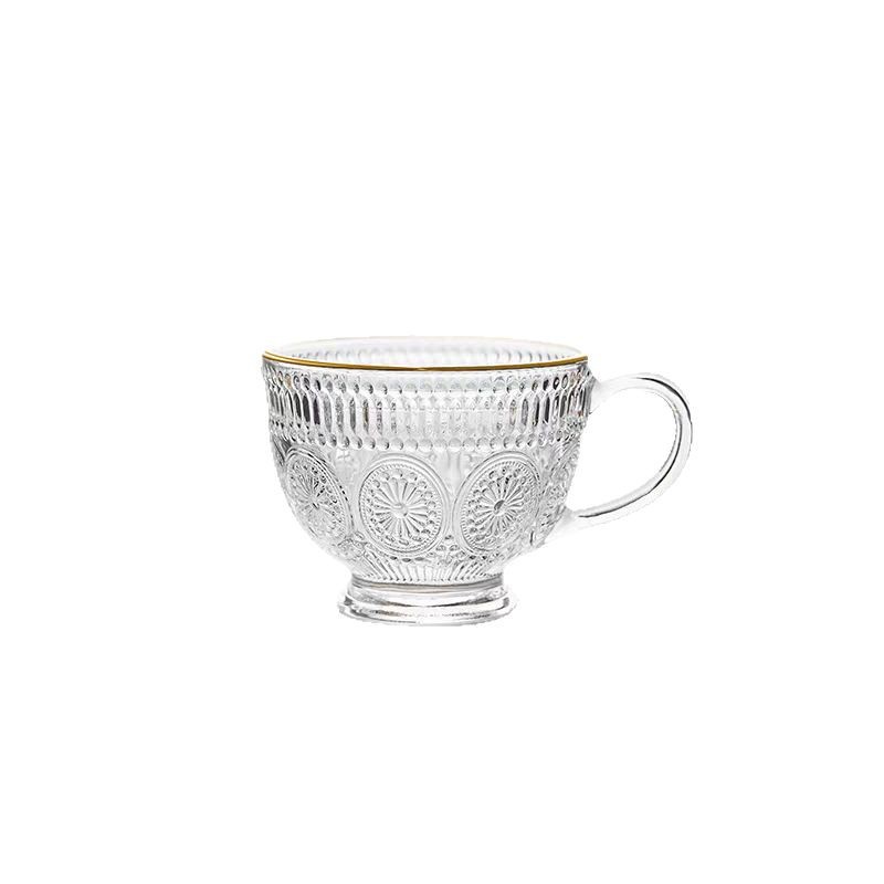 Taza de desayuno ligera y lujosa de alto valor con cuchara para mujer, taza de avena con leche de vidrio de gran capacidad para el hogar, especial para Dendrobium