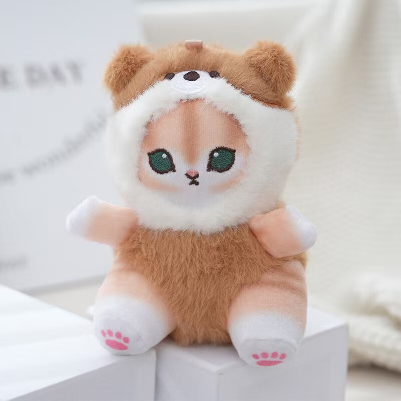 猫 Fusandi サメ猫 mofusand 女装ロングテール動物ぬいぐるみ漫画人形卸売かわいい|undefined