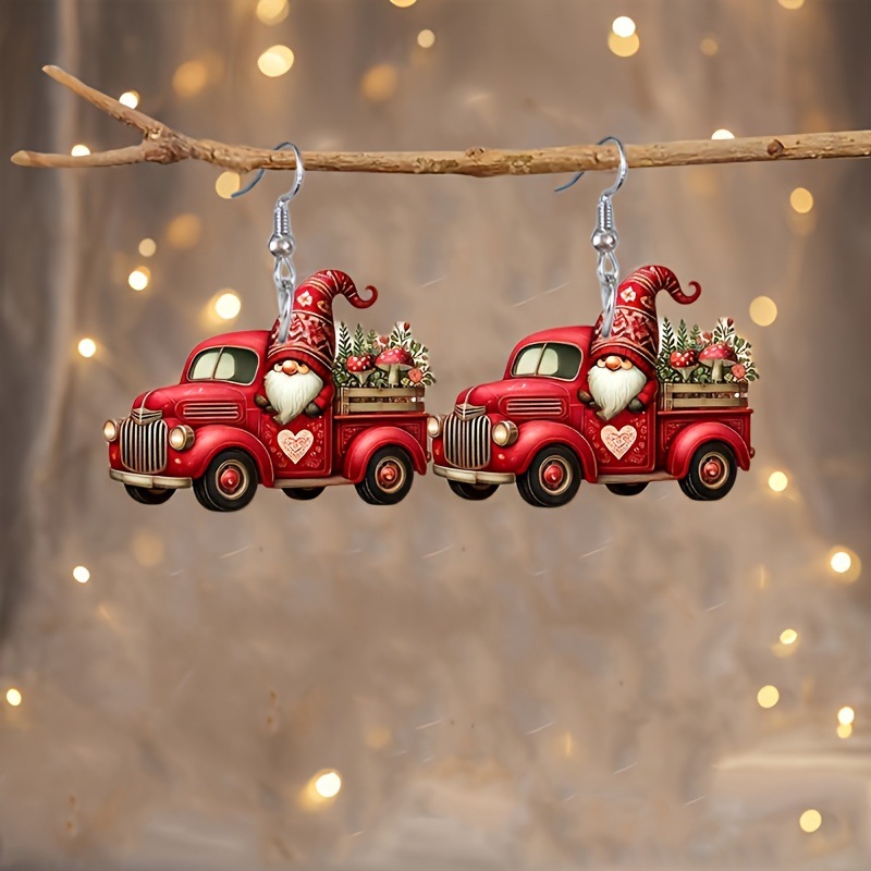 acrylic Christmas earrings
