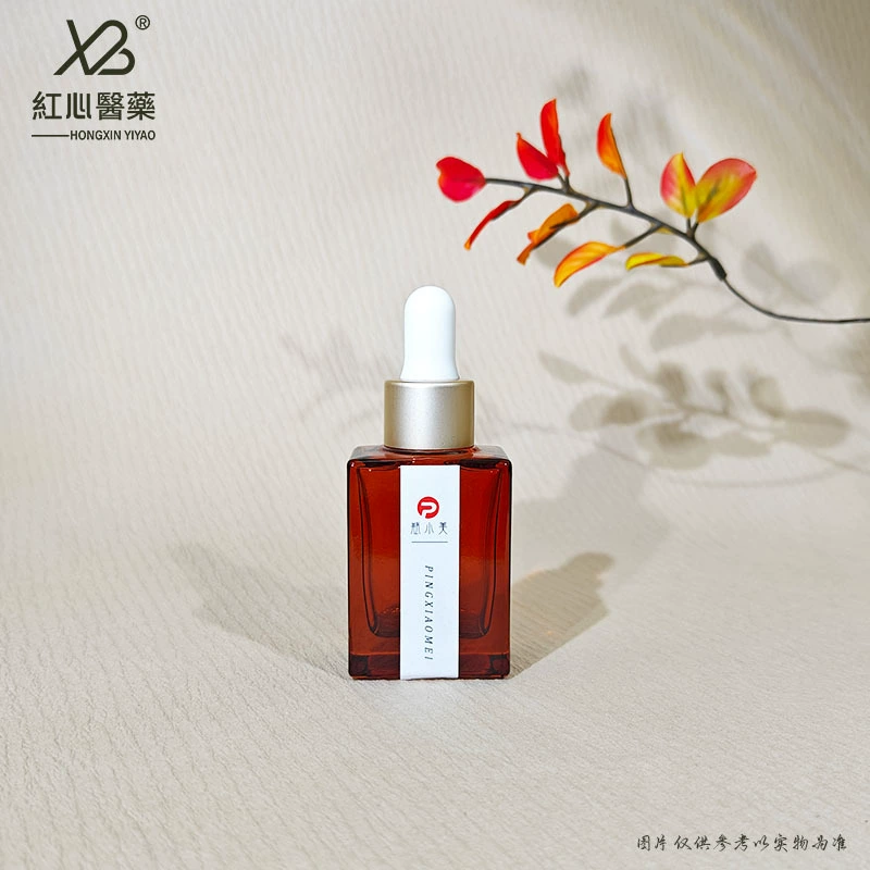Фабрика спот 15 ml30 ml винно-красная квадратная бутылка Экстракт капельницы Бутылка мелкого образца бутылки с эфирным маслом