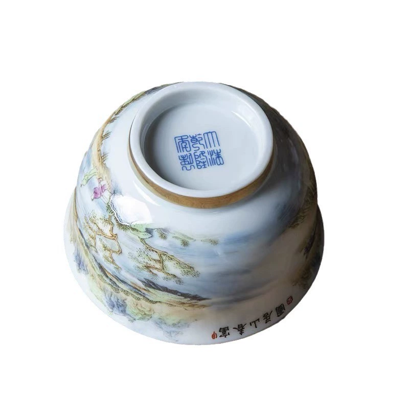 Чайная чашка высокого класса Jingdezhen Fuchun Mountain Juku - чашка для чая в стиле гунфу, персональная, посвященная