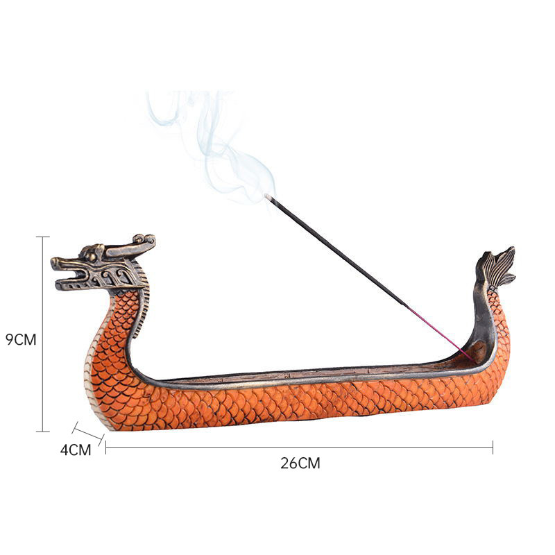 Ornamentación transfronteriza barco dragón resina antigua artesanía oficina en el hogar nueva decoración china decoración interior retro