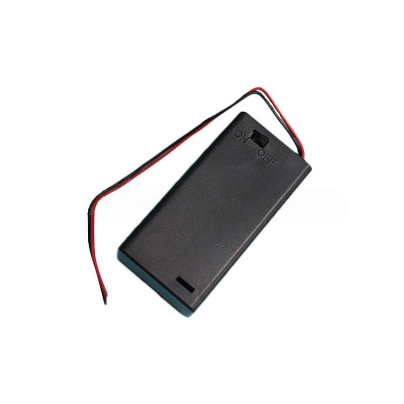 装2节5号带盖带开关电池盒/电池座 2位5号全密封安全盒 二节五号