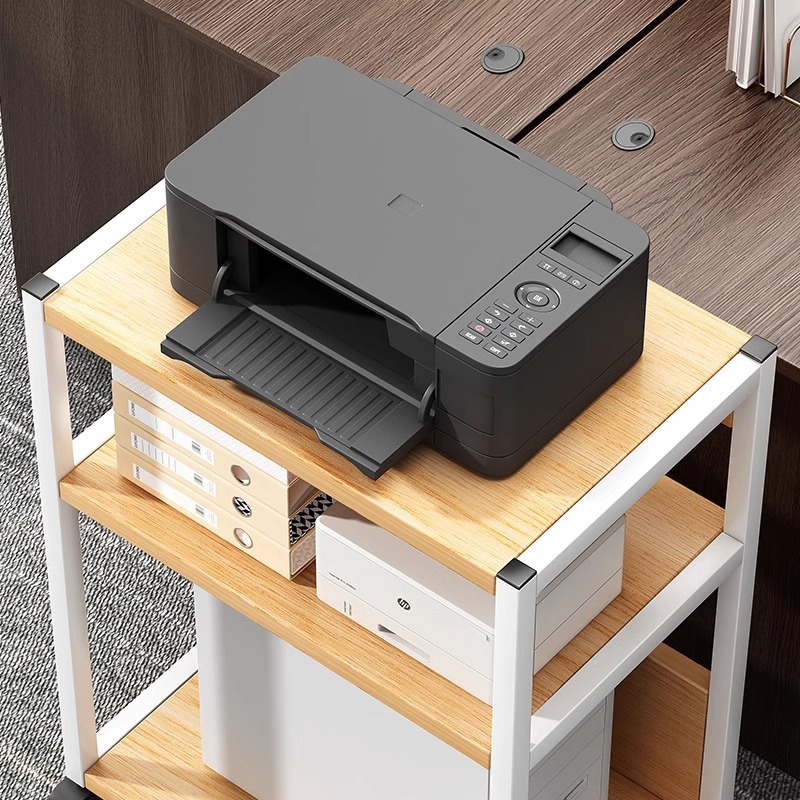 Printer shelf office-specific bookshelf computer host bracket placement rack movable storage small shelf 